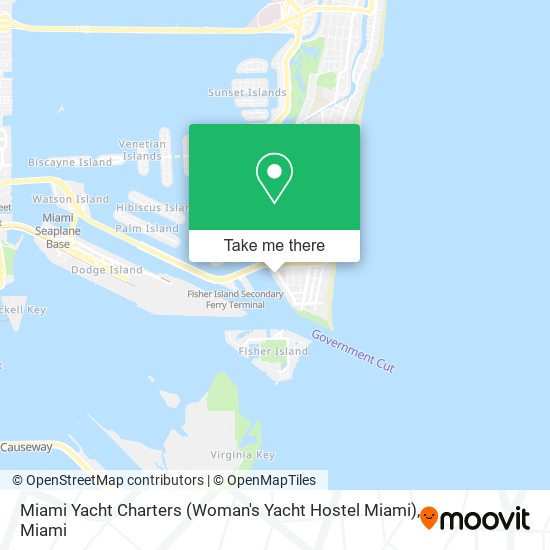 Mapa de Miami Yacht Charters (Woman's Yacht Hostel Miami)