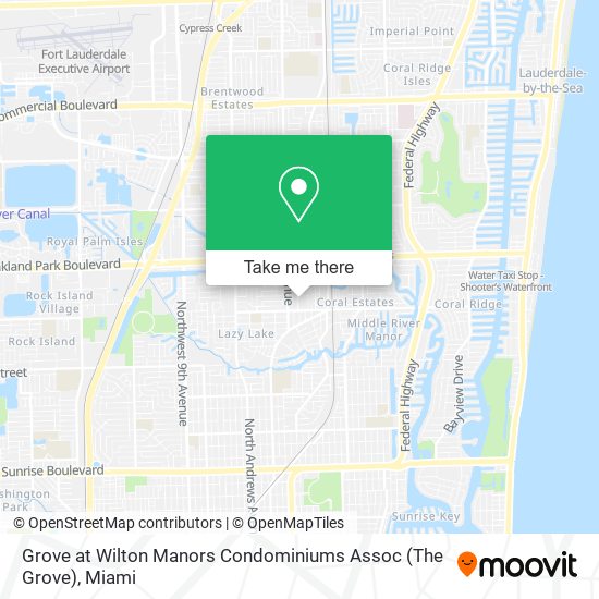 Mapa de Grove at Wilton Manors Condominiums Assoc (The Grove)