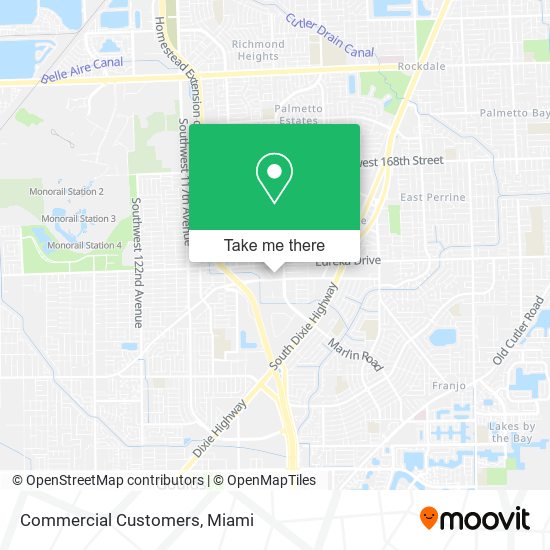 Commercial Customers map