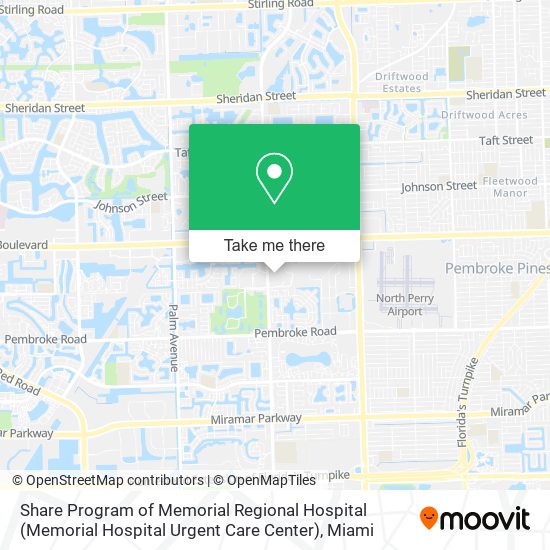 Share Program of Memorial Regional Hospital (Memorial Hospital Urgent Care Center) map