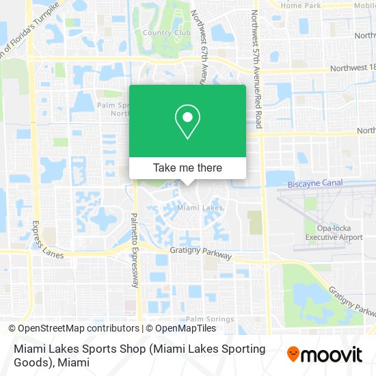 Mapa de Miami Lakes Sports Shop (Miami Lakes Sporting Goods)