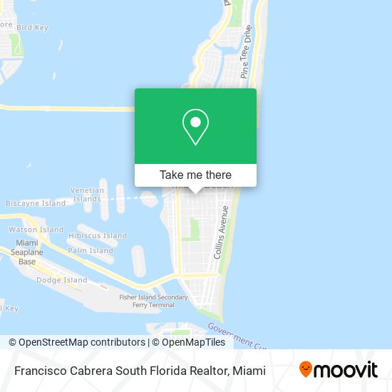 Mapa de Francisco Cabrera South Florida Realtor