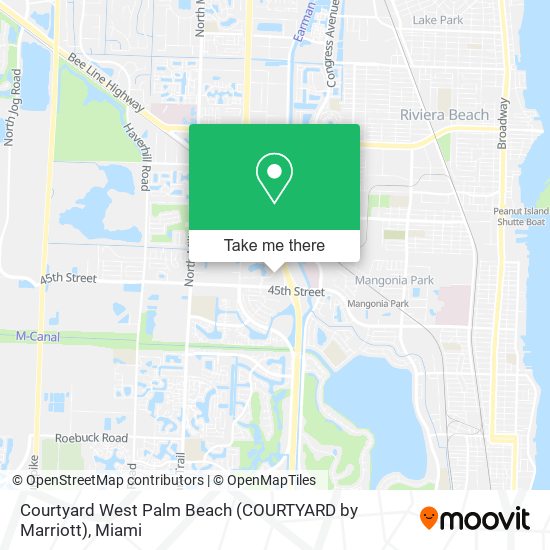 Courtyard West Palm Beach (COURTYARD by Marriott) map