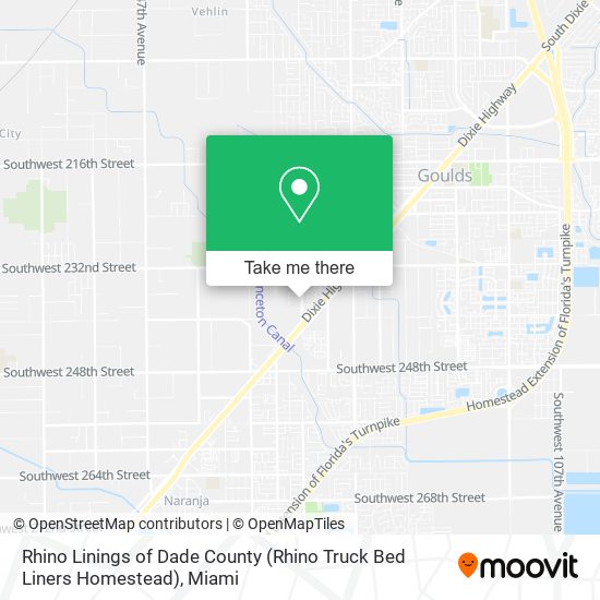 Rhino Linings of Dade County (Rhino Truck Bed Liners Homestead) map