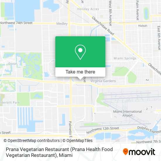 Mapa de Prana Vegetarian Restaurant (Prana Health Food Vegetarian Restaurant)
