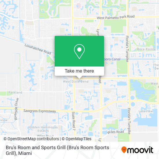 Bru's Room and Sports Grill map