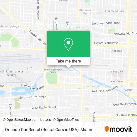 Orlando Car Rental (Rental Cars in USA) map
