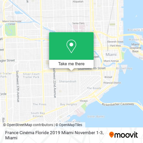 Mapa de France Cinéma Floride 2019 Miami November 1-3