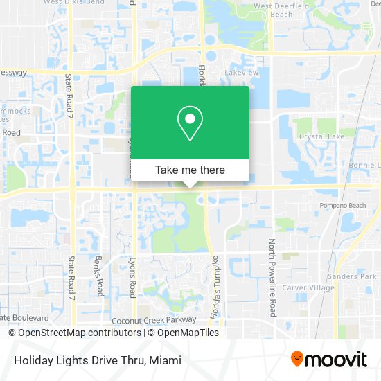 Holiday Lights Drive Thru map