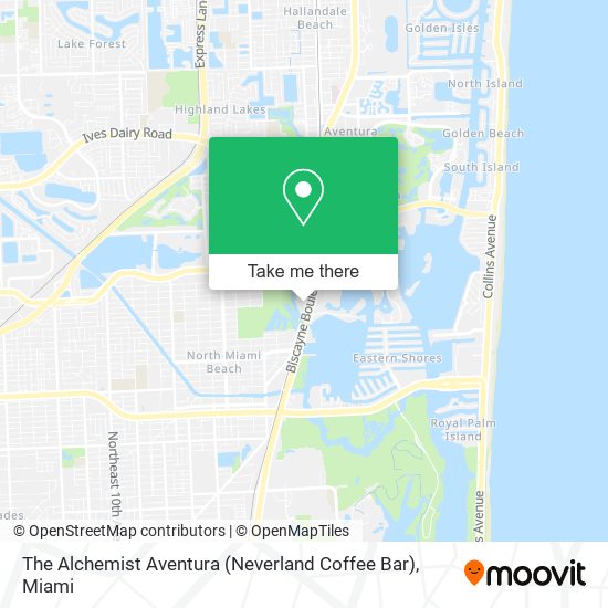 Mapa de The Alchemist Aventura (Neverland Coffee Bar)