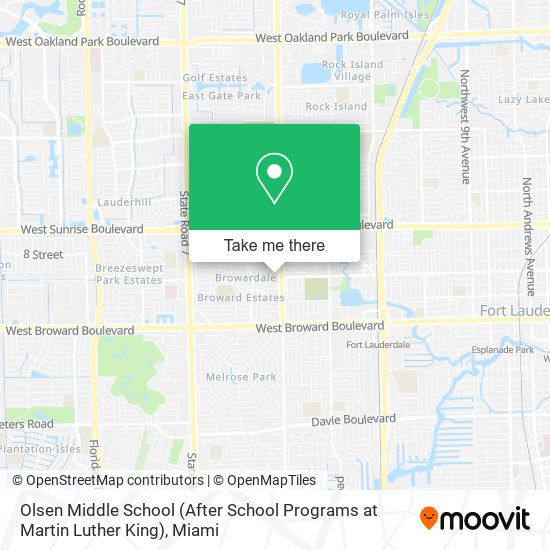 Olsen Middle School (After School Programs at Martin Luther King) map