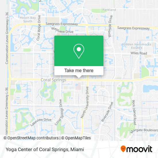 Mapa de Yoga Center of Coral Springs