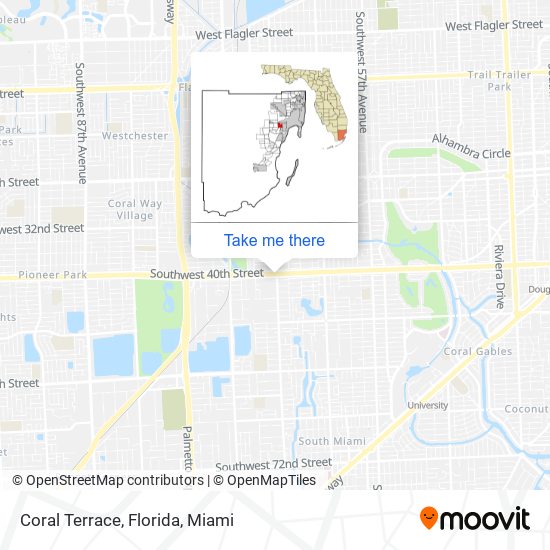 Mapa de Coral Terrace, Florida