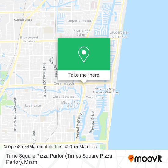 Mapa de Time Square Pizza Parlor