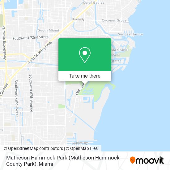 Mapa de Matheson Hammock Park