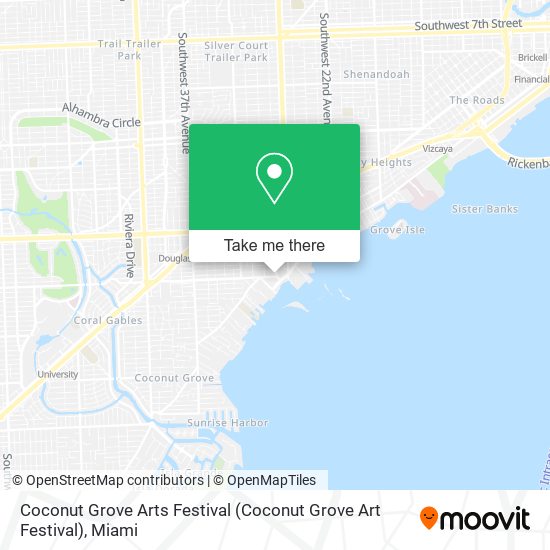 Coconut Grove Arts Festival map