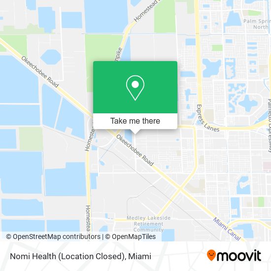 Mapa de Nomi Health (Location Closed)