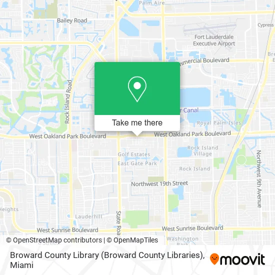 Mapa de Broward County Library (Broward County Libraries)