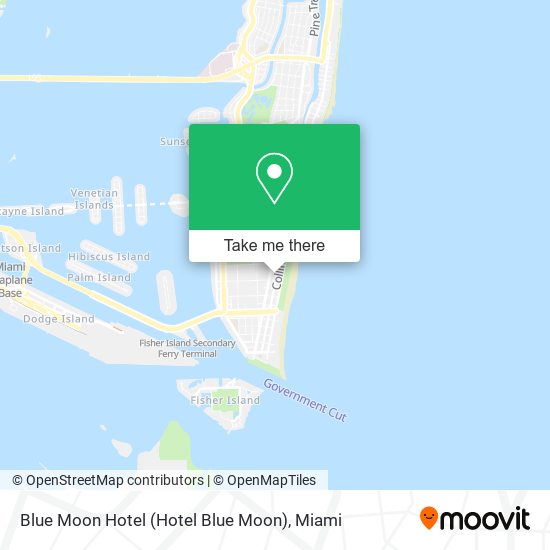 Mapa de Blue Moon Hotel