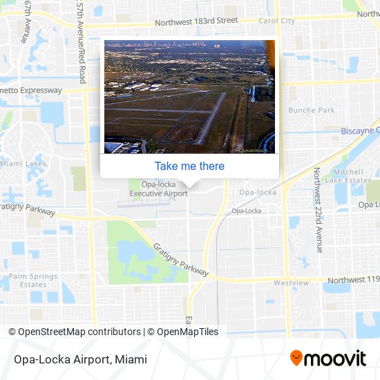 Opa-Locka Airport map