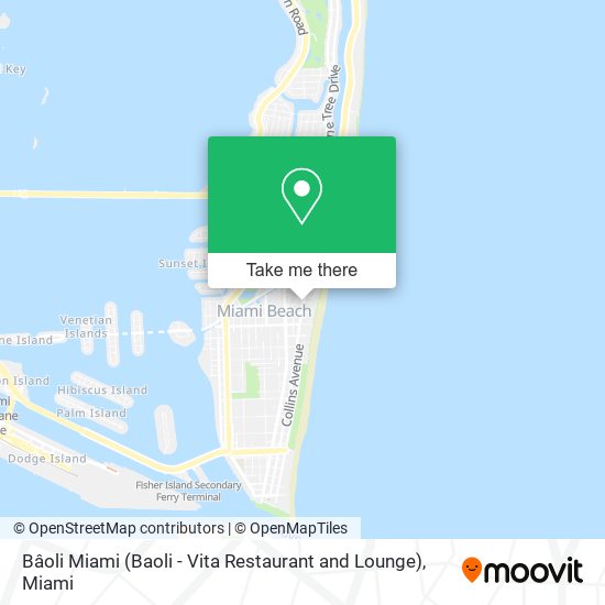 Bâoli Miami (Baoli - Vita Restaurant and Lounge) map