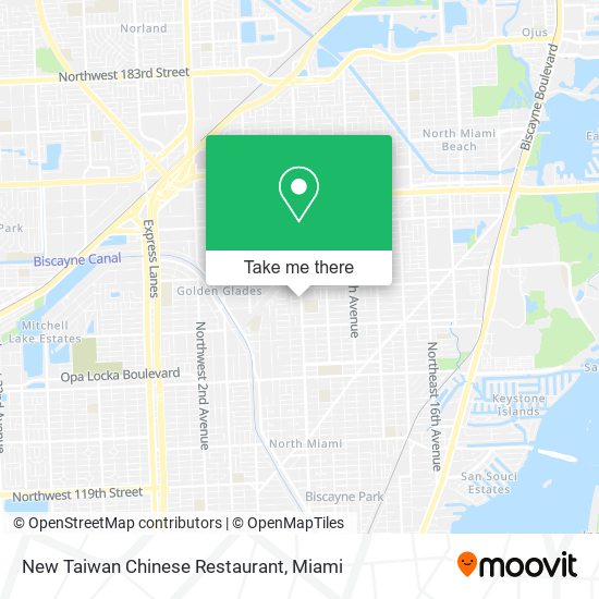 Mapa de New Taiwan Chinese Restaurant