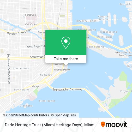 Mapa de Dade Heritage Trust (Miami Heritage Days)