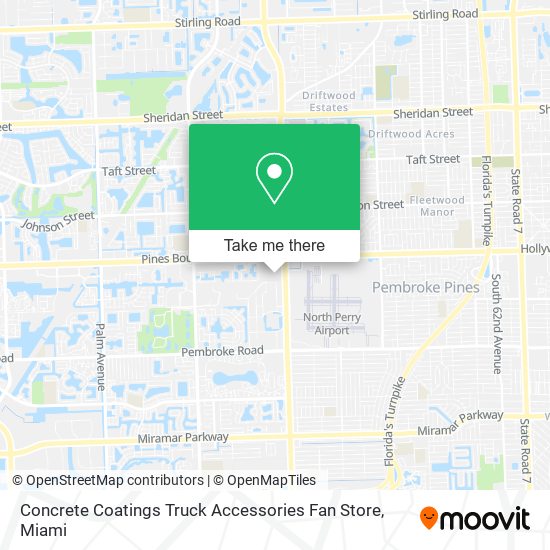 Mapa de Concrete Coatings Truck Accessories Fan Store