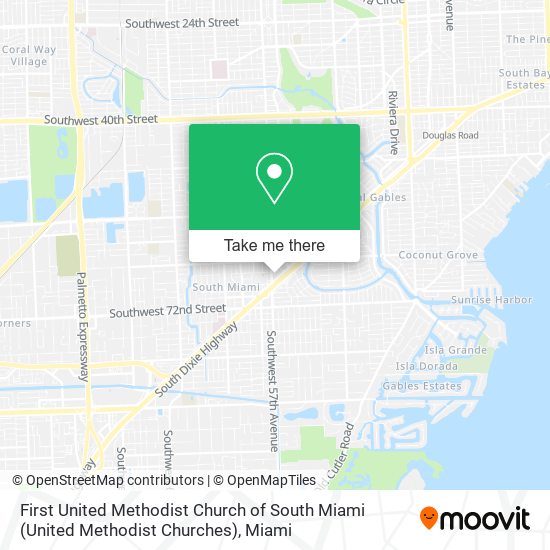 First United Methodist Church of South Miami (United Methodist Churches) map