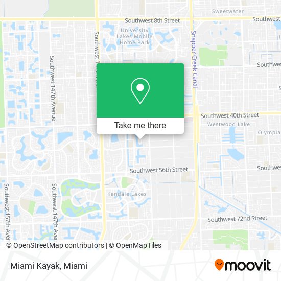 Miami Kayak map