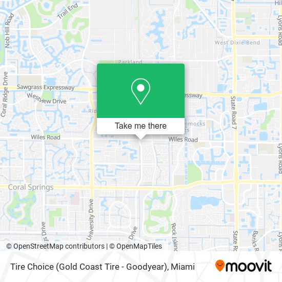 Tire Choice (Gold Coast Tire - Goodyear) map