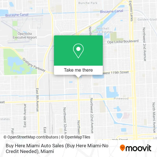 Buy Here Miami Auto Sales (Buy Here Miami-No Credit Needed) map