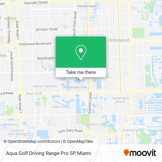 Aqua Golf Driving Range Pro SP map