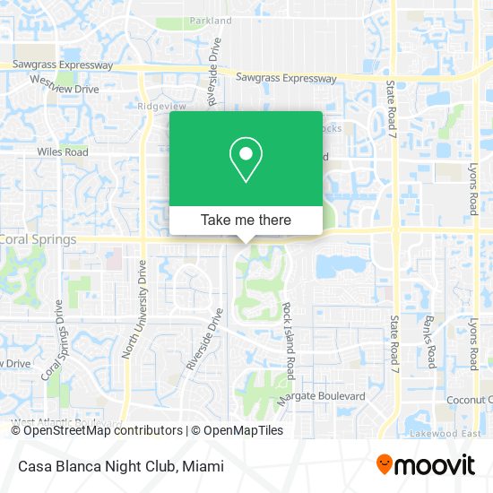 Casa Blanca Night Club map