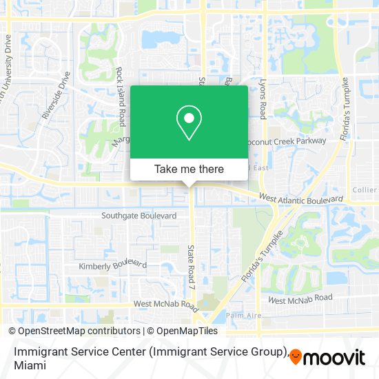 Mapa de Immigrant Service Center (Immigrant Service Group)