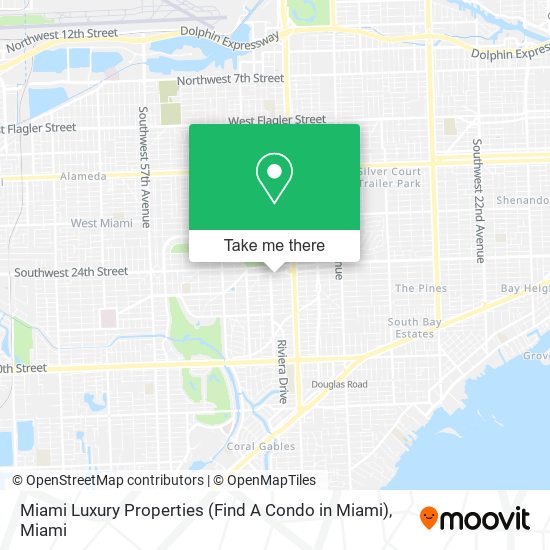 Mapa de Miami Luxury Properties (Find A Condo in Miami)