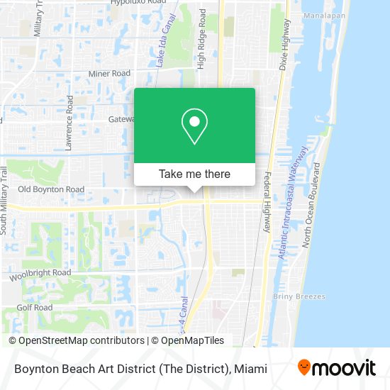 Mapa de Boynton Beach Art District (The District)