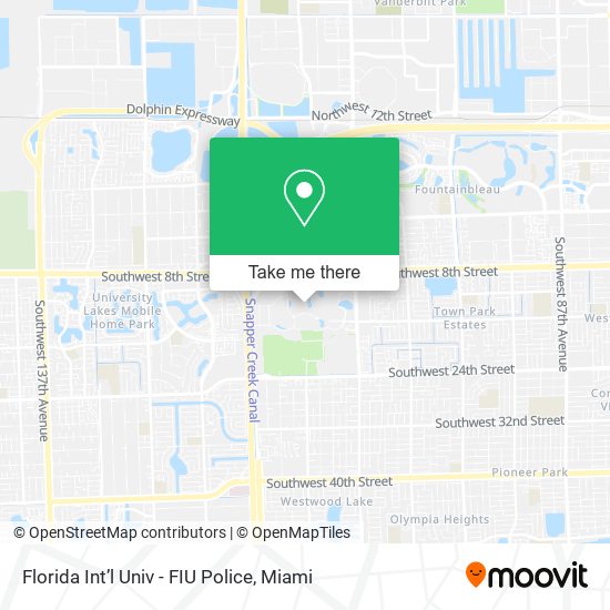 Florida Int’l Univ - FIU Police map