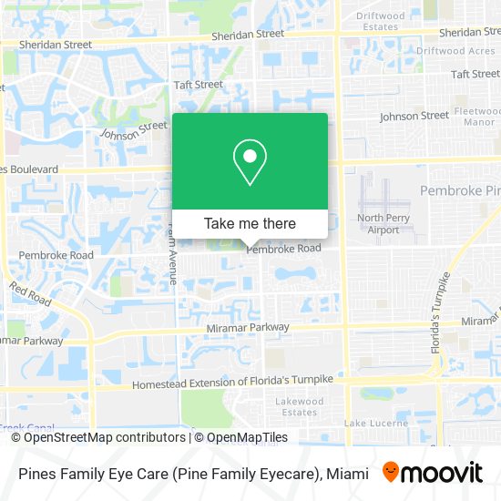 Pines Family Eye Care (Pine Family Eyecare) map