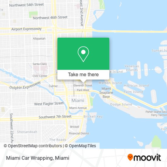 Miami Car Wrapping map