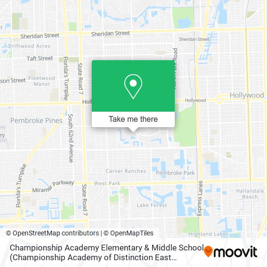 Championship Academy Elementary & Middle School (Championship Academy of Distinction East Campus) map