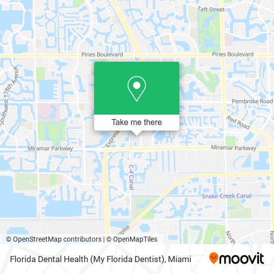 Mapa de Florida Dental Health (My Florida Dentist)