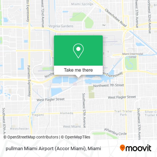 Mapa de pullman Miami Airport (Accor Miami)