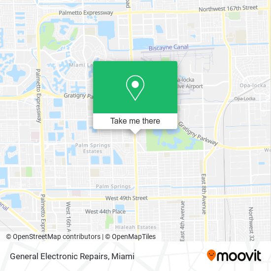 Mapa de General Electronic Repairs