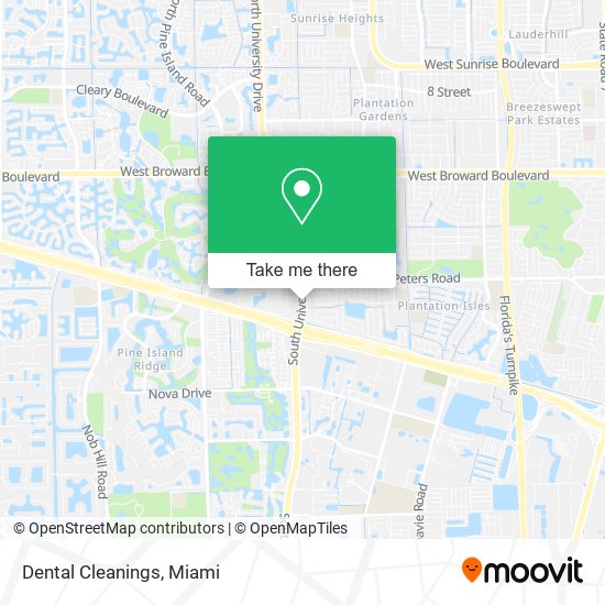 Dental Cleanings map