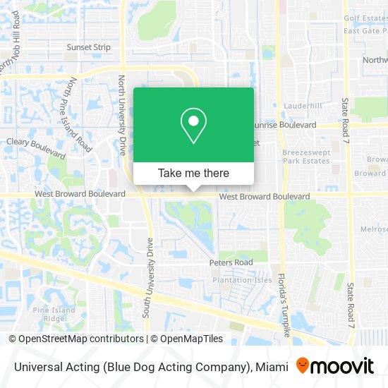Universal Acting (Blue Dog Acting Company) map