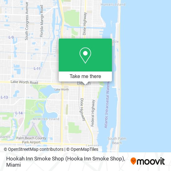 Mapa de Hookah Inn Smoke Shop