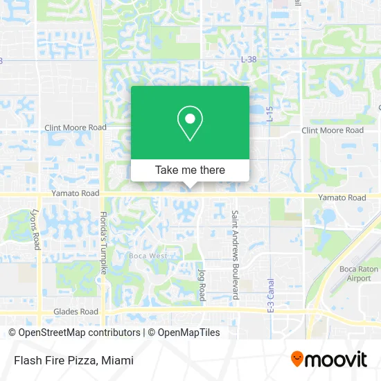 Flash Fire Pizza map