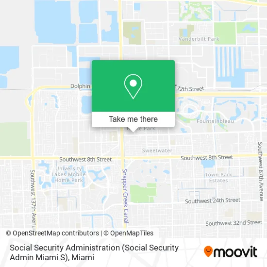 Mapa de Social Security Administration (Social Security Admin Miami S)