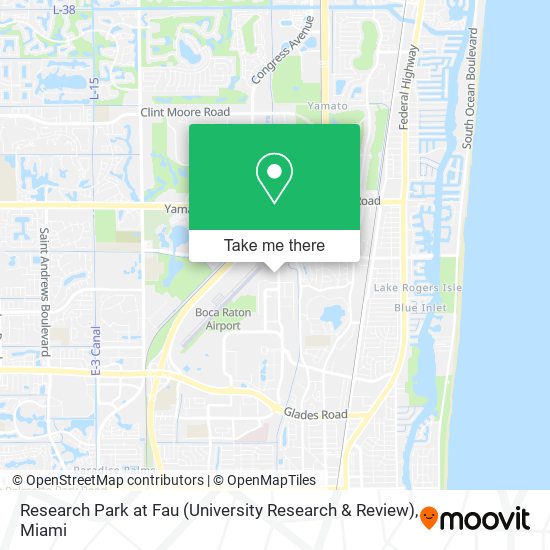 Research Park at Fau (University Research & Review) map